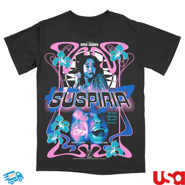 Official Studiohouse Designs Merch Store Suspiria Flowers Shirt 2024 Studiohouse Designs Apparel Clothing Shop StudiohouseDesigns