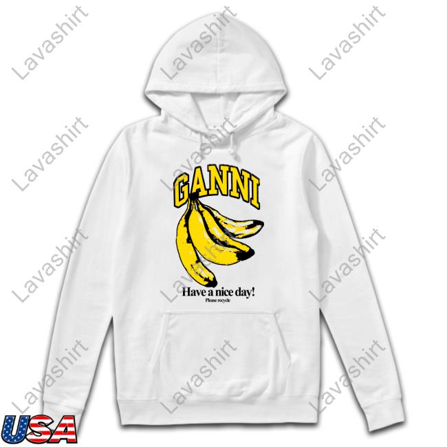 Official Please Recycle Ganni Have A Nice Day T-Shirt