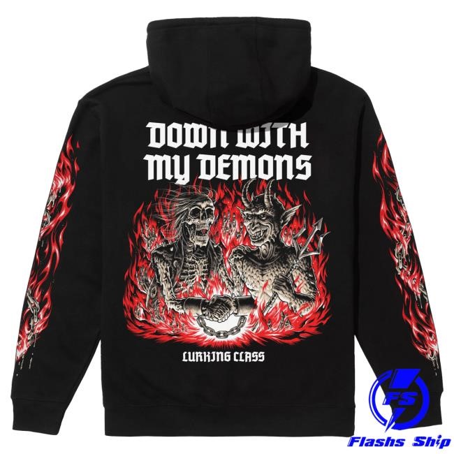 Official Lurking Class Merch Store Lurking Class Demons x Stikker Tee - Black LurkingClass