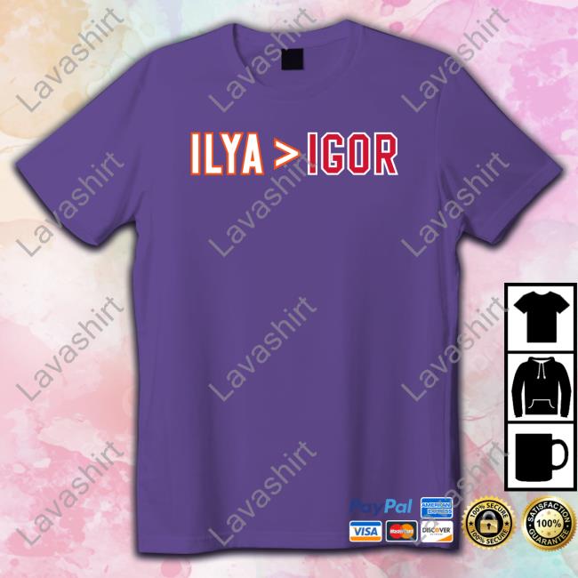 Barstool Sports Store Ilya Is Greater Than Igor Long Sleeve Tee