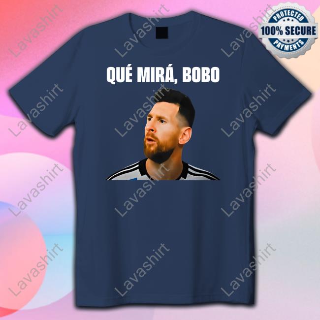 Messi Qué Mirá Bobo Shirt Black