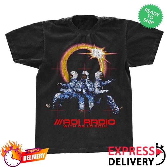 Official Aoi Radio With De La Soul Black Tee