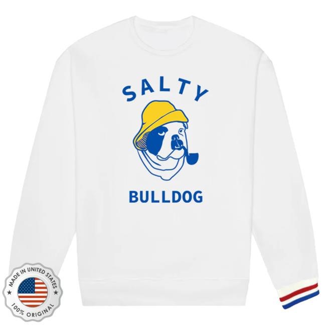 Official Duke and Winston Salty Bulldog Sweatshirt (White)