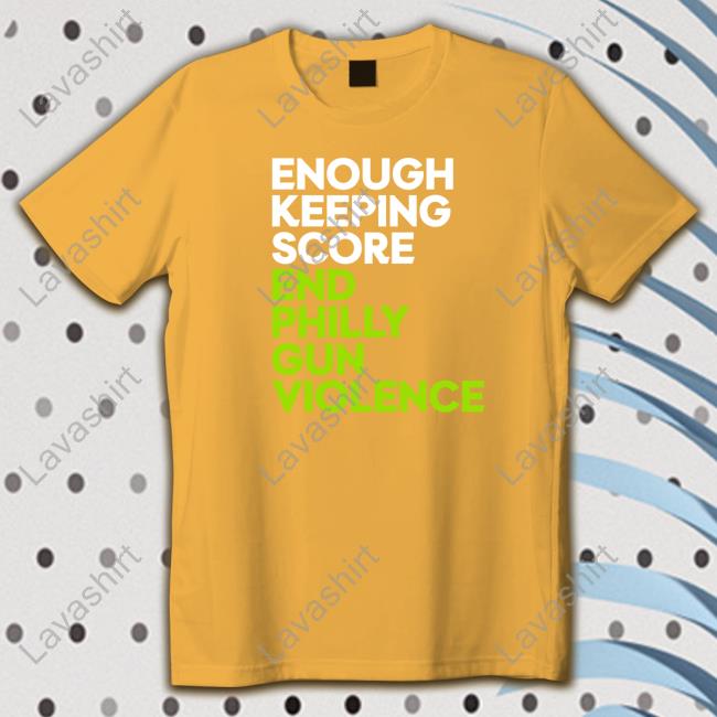 Enough Keeping Score End Philly Gun Violence Crewneck Sweatshirt Ryan Long