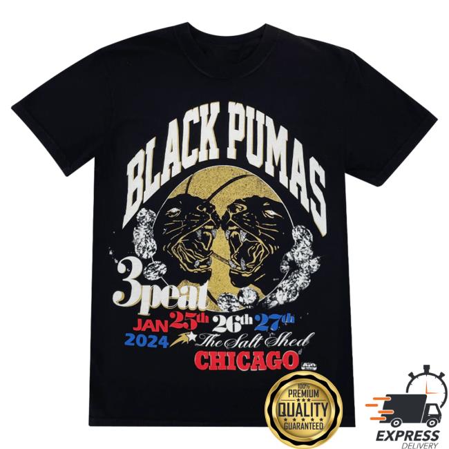 Official Hello Merch Black Pumas Chicago Live 2024 Hot Shirt HelloMerch