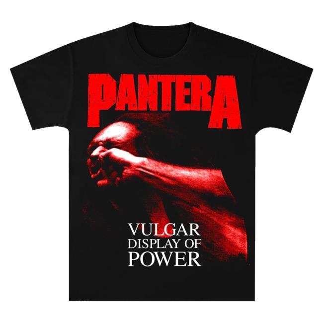 Official Pantera Merch Store Shop Pantera Red Vulgar T Shirt