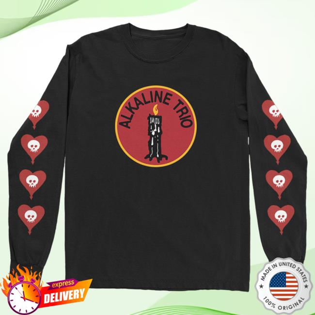 Official Kings Road Merch Store Alkaline Trio Candle Long Sleeve Shirt 2024 (Black) AlkalineTrio Kings Road Shop
