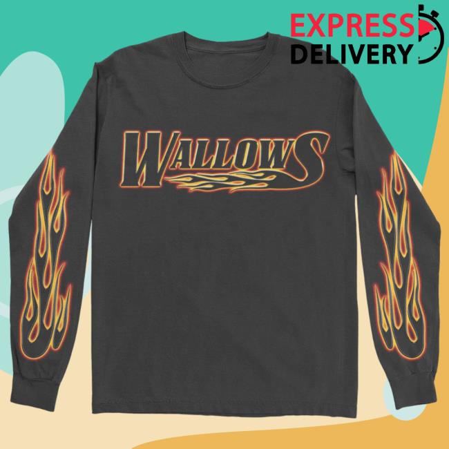 Official Wallows Store Merch Flames Long Sleeve T Shirt