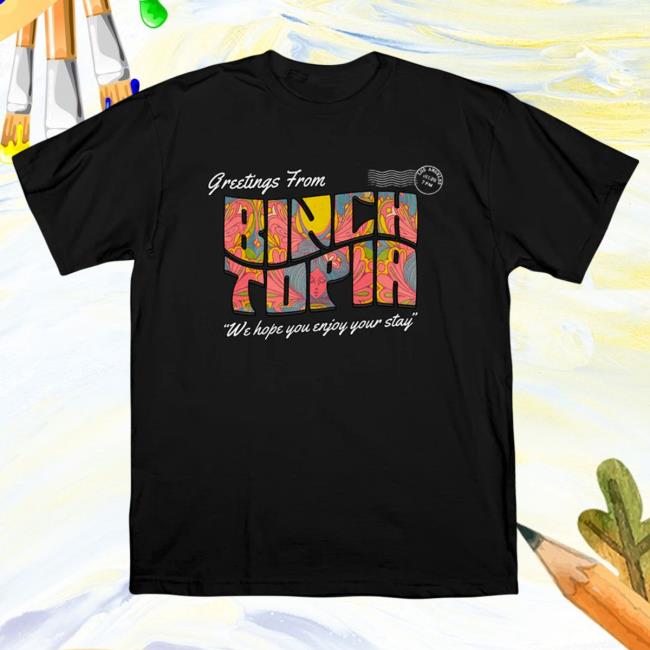 Binchtopia: Postcard Crew Neck Sweatshirt