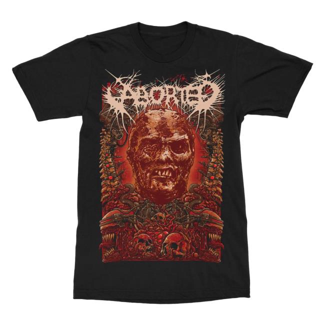 Official Indie Merch Store Shop Aborted "Engineering The Dead Redux" Tee IndieMerchStore