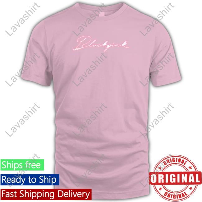 Official Blackpink Shop Neon Script In Your Area T-Shirt