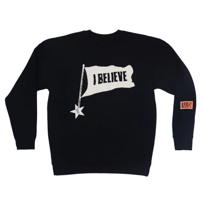 Official Phil Wickham Merch Store Shop Outw/Theold - I Believe Black Pullover Hoodie PhilWickham