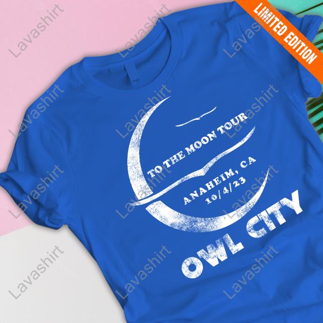 Owl City Merch To The Moon Tour Anaheim T Shirts