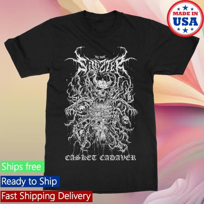 Official IndieMerchstore Sinizter "Casket Cadaver" Shirts Indie Merch Store