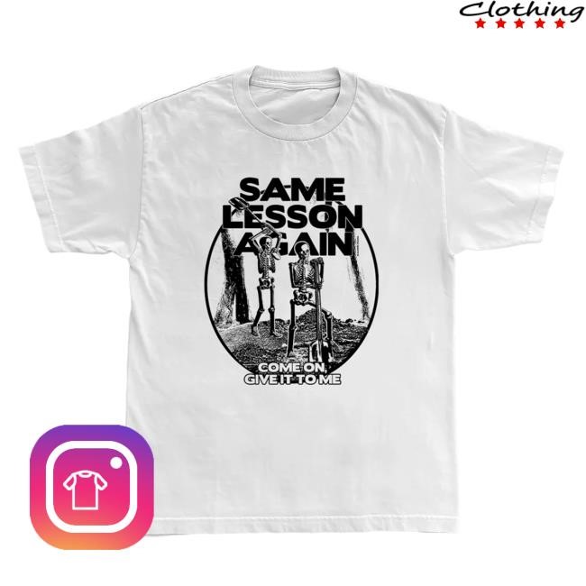 Paramore Official Store Same Lesson Again / Thick Skull Tee Shirt