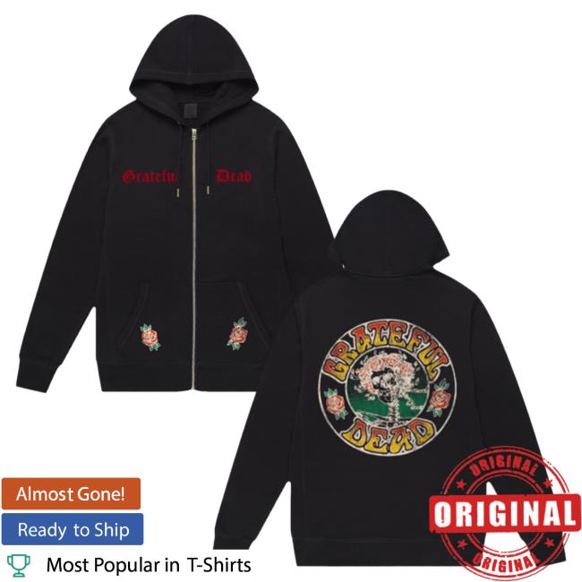 Official Grateful Dead Merch Store Bertha Rose Hoody GratefulDead Shop