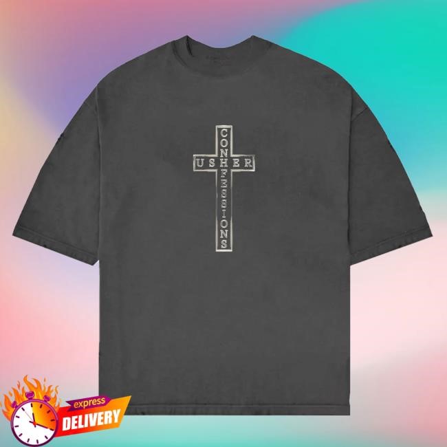 Shop Usher World Merch Usher Confessions Cross Tee