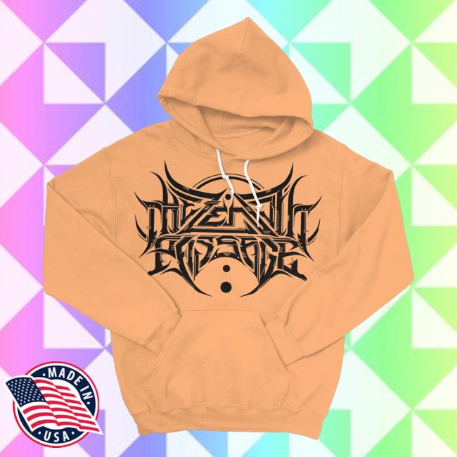 Official Indie Merch Bar Store The Zenith Passage Logo Popover Hoodie Cantaloupe Indiemerchstore MerchBar