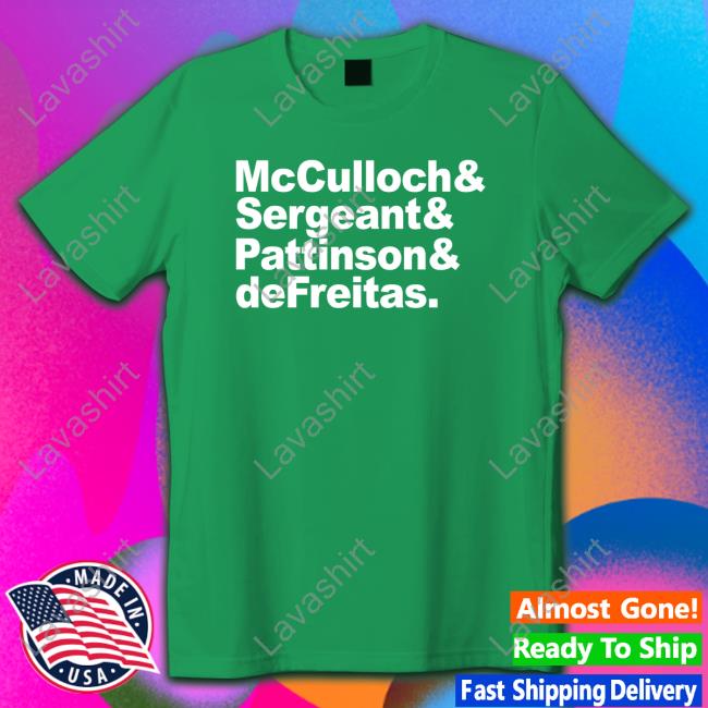 Mcculloch & Sergeant & Pattinson & Defreitas Shirt Punk And New Wave T-Shiirt
