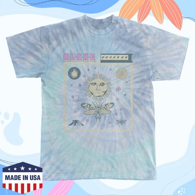 Official Sandy Alex G Merch Alex G Moth Tie Dye Crewneck Sweatshirt