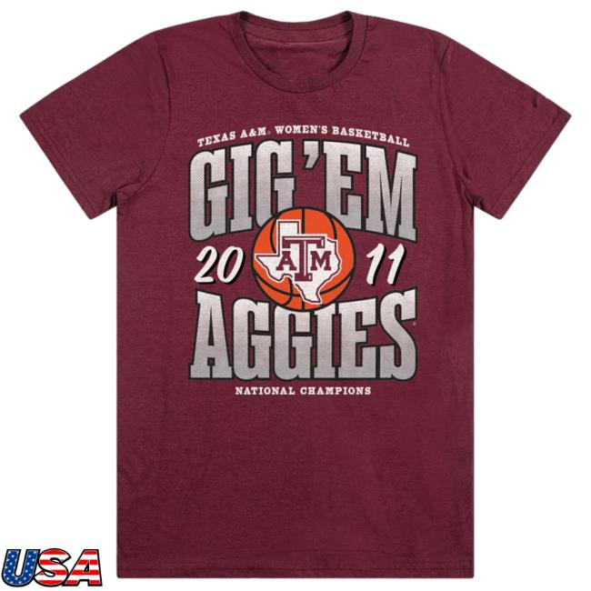Texas A&M Women's Basketball 2011 National Champs Long Sleeve Tee