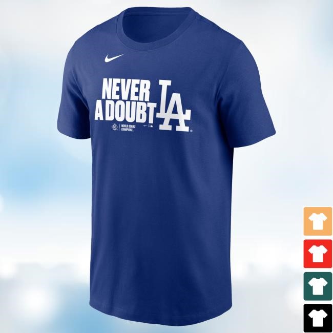 Men's Los Angeles Dodgers Nike Royal 2025 World Series Champions Batting Cleanup Shirt Official MLB Shop