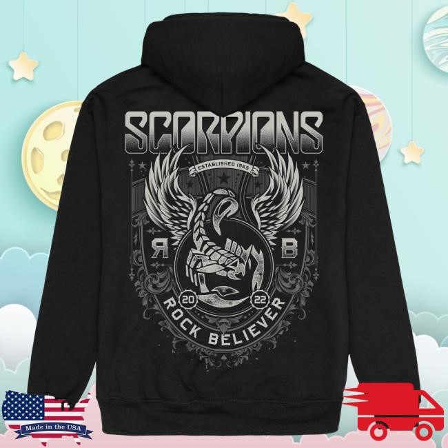 Official Scorpions Rock Believer Ornaments Hoodies