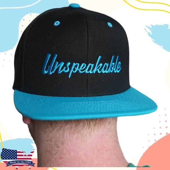 Official Unspeakable Merch Black And Teal Cap
