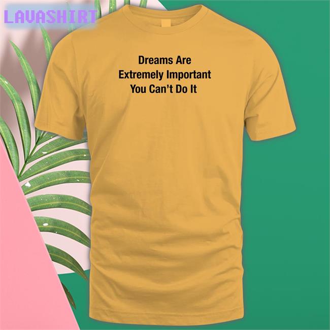 Dreams Are Extremely Important You Can't Do It Tee Shirt Poorly Translated Shirts