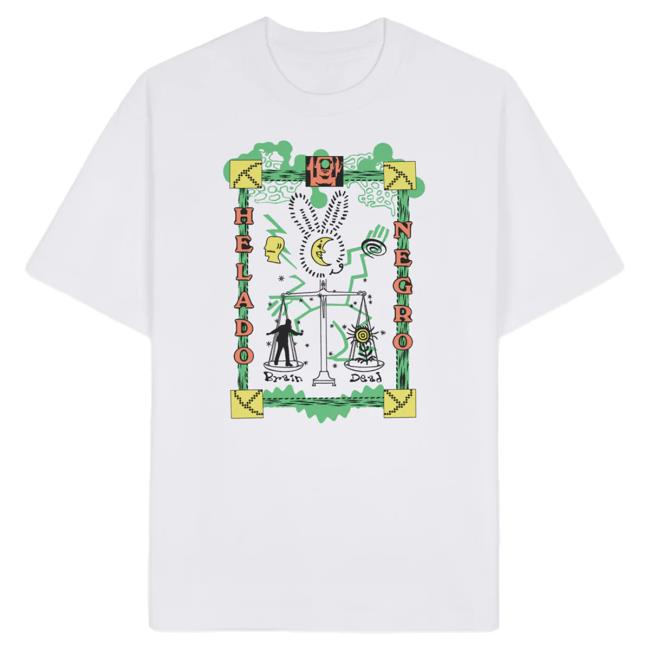 Official Brain Dead Merch Store We Are Brain X Helado Negro Attractive Shirt - White Brain Dead Apparel Clothing Shop BrainDead