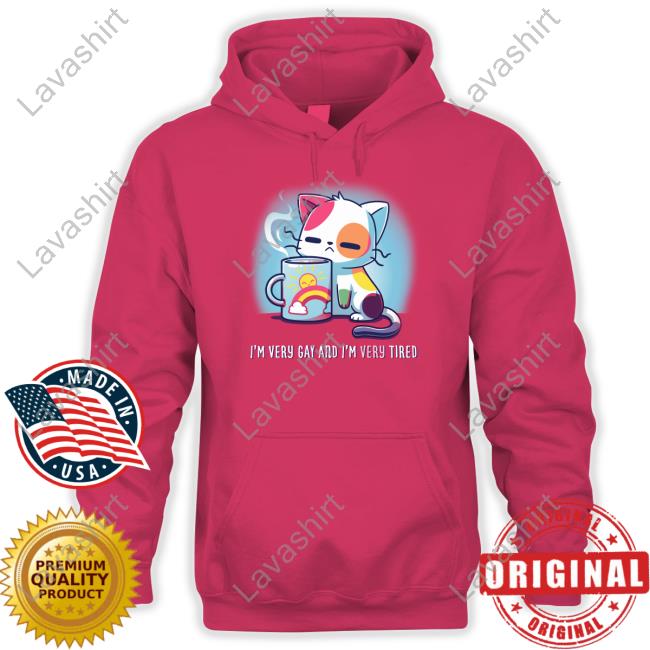 I'm Very Gay And I'm Very Tired Long Sleeve Tee TeeTurle Merch