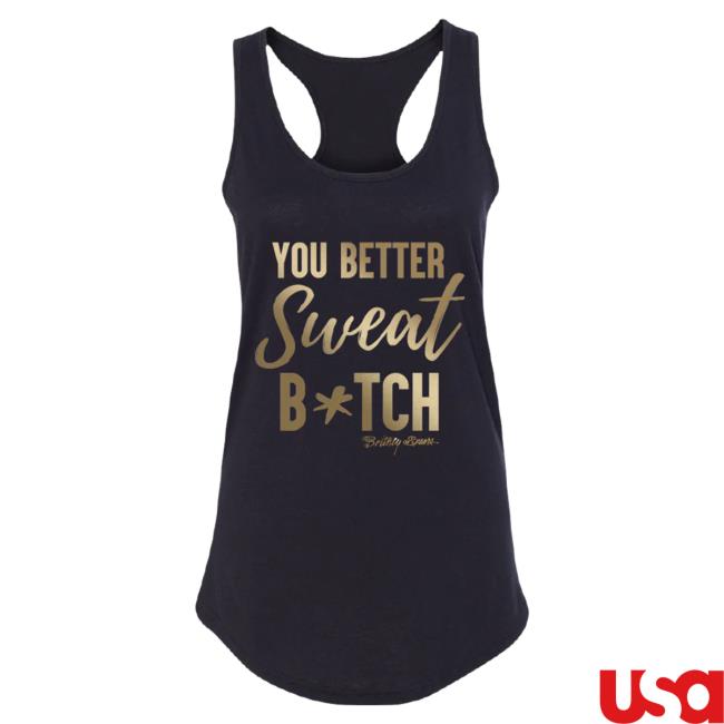Official Britney Spears Merch Store Britney Spears Sweat B*Tch Tank Popover Shirt Britney Spears Apparel Clothing Shop BritneySpears
