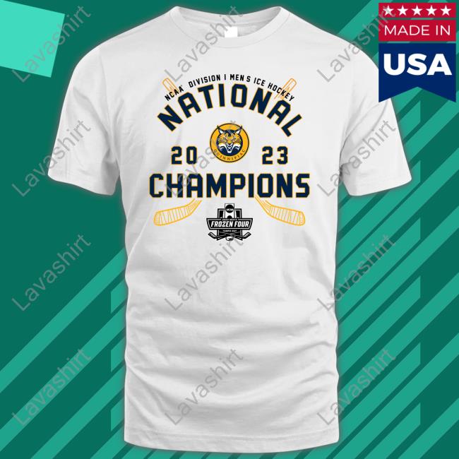 Quinnipiac Bobcats Champion 2023 NCAA Men's Ice Hockey National Champions Hoodie