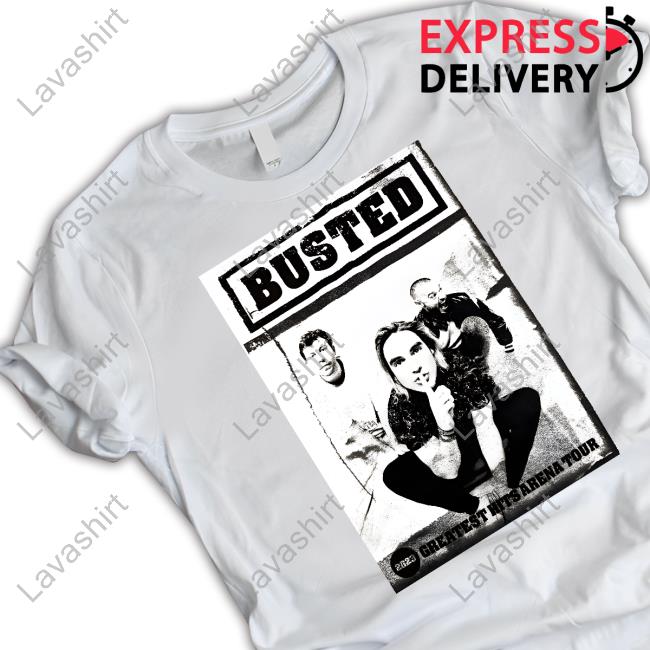 Official Busted 2023 Tour Greatest Hits Arena Tour Tee