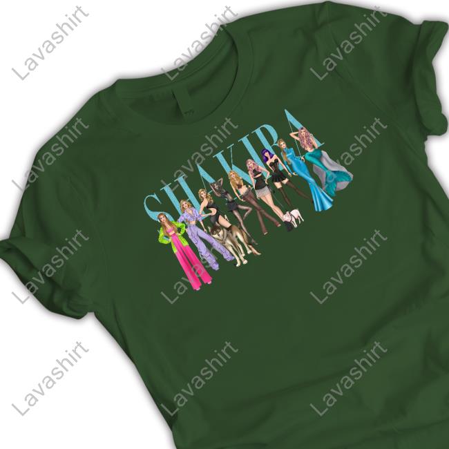 Shakira Store Merch Iconic Looks Hooded Sweatshirt