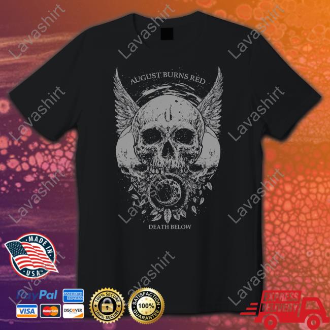 August Burns Red Merch Skull Wings Crewneck Sweatshirt Augustburnsredtourmerch