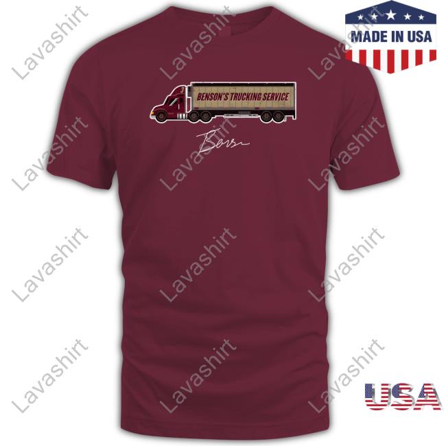 Official Trey Benson College Trucking Service WHT Long Sleeve T-Shirt