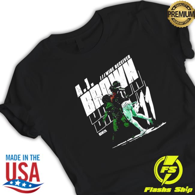 A.J. Wide Receiver Brown Philadelphia Football Tee Shirt