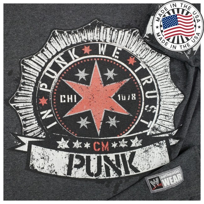 2012 Cm Punk Tee In Punk We Trust Best The World Chicago Medium