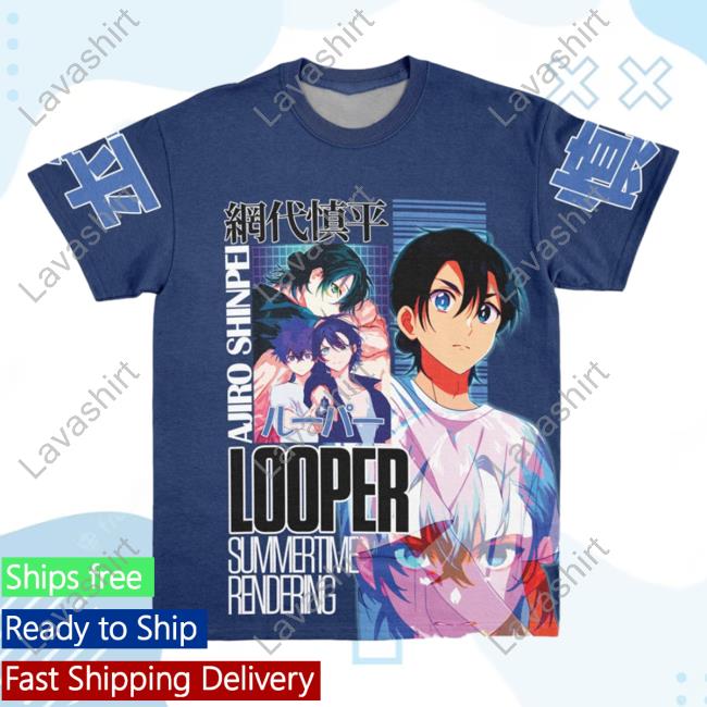 Official Anime Ape Clothing Ajiro Shinpei Summer Time Rendering Streetwear Hot Shirt Animeape