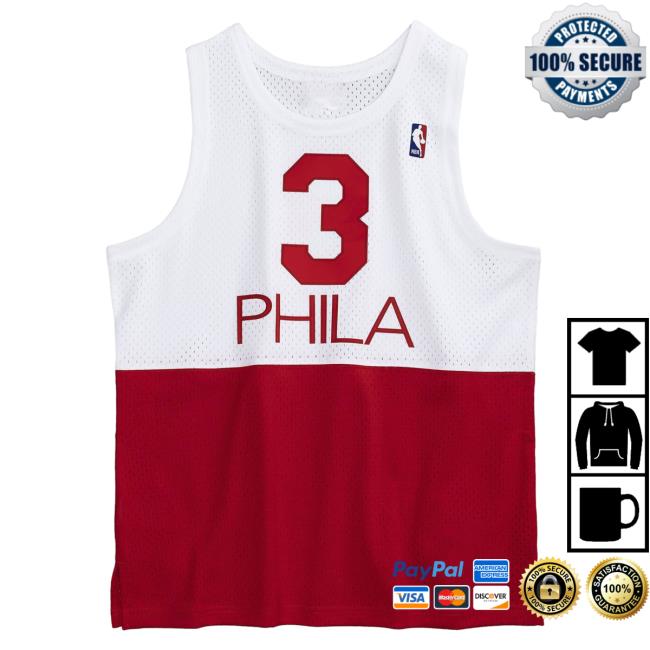 Official Moda3 Mitchell And Ness 76Ers Allen Iverson '03-04 Swingman Jersey Tank Tee