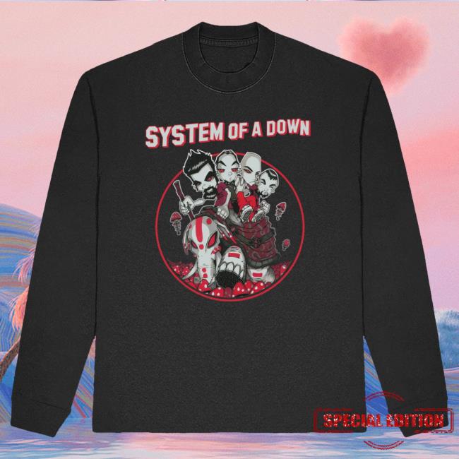 Official System Of A Down Merch Store Shop Merch Mushroom People Long Sleeve Hot Shirt