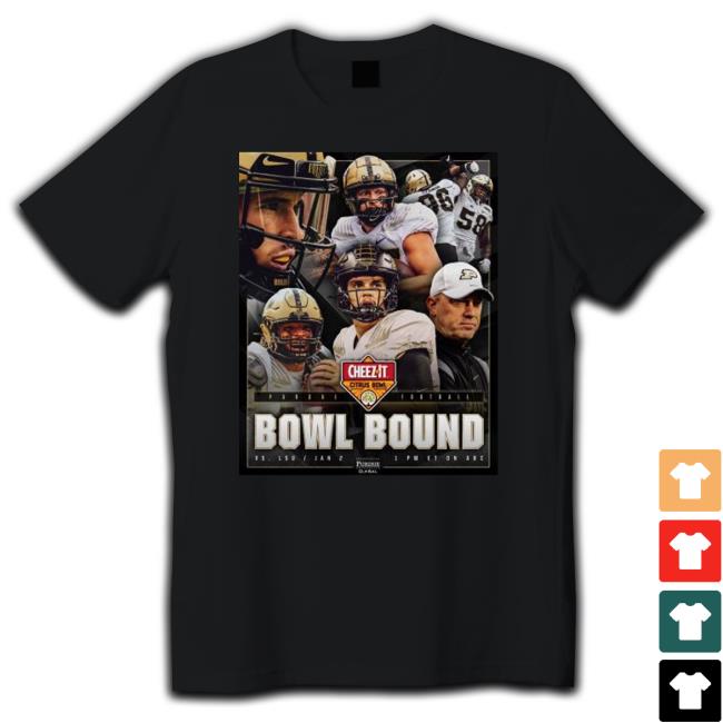 Purdue Boilermakers Football Bowl Bound Cheez-It Citrus Bowl Shirts