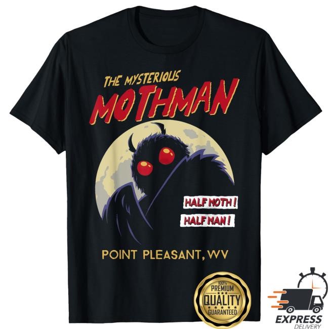The Mysterious Mothman Half Moth Shirt
