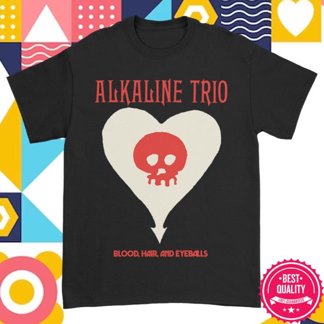 Official Kings Road Merch Store Alkaline Trio BHE Heartskull Shirt 2024 (Black) AlkalineTrio Kings Road Shop
