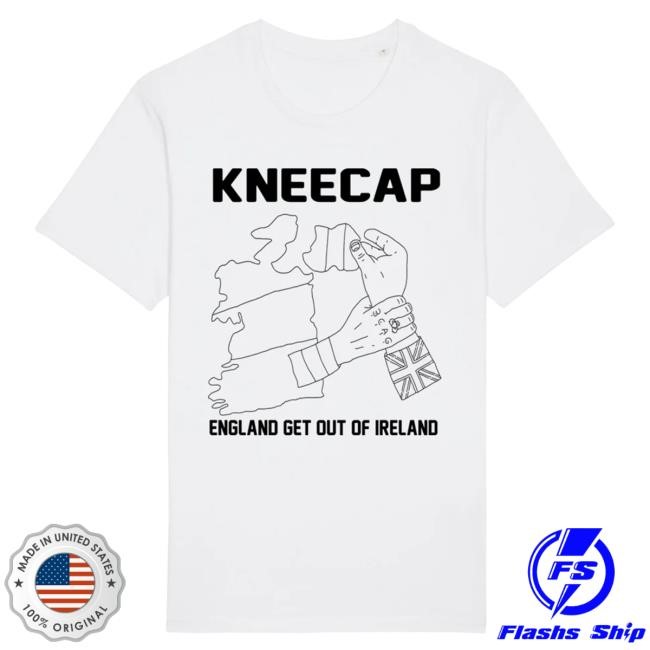 Official Kneecap Merch England get out of Ireland Top Shirt - Black