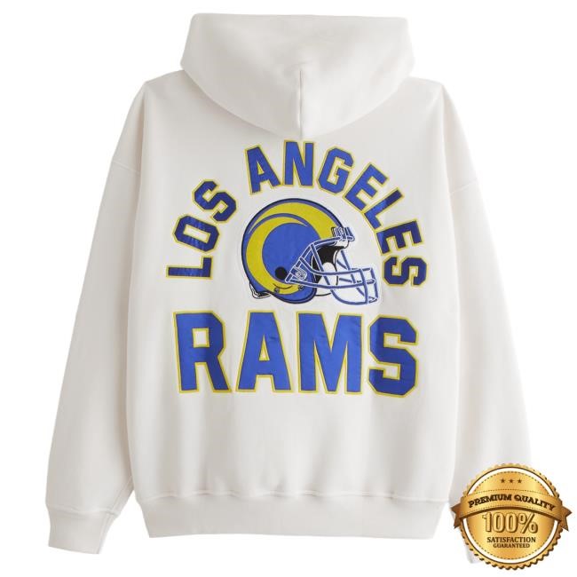 Official Abercrombie And Fitch Los Angeles Rams Graphic Pullover Hoodie NFL by Abercrombie