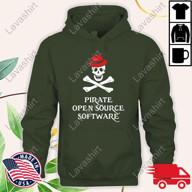 Official Pirate Open Source Software Hoodie