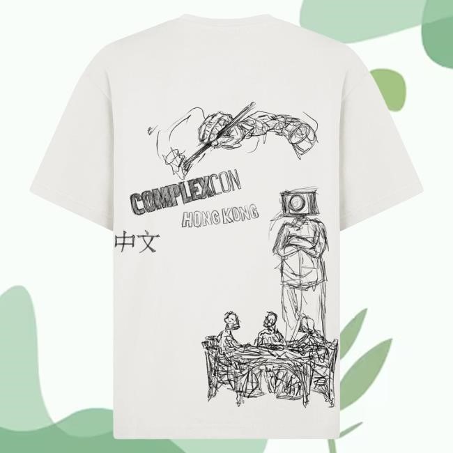 Official Complex Merch Store Shop Pas Une Marque Johnson Tsang x Pas Une Marque Sketchbook Tee (White)