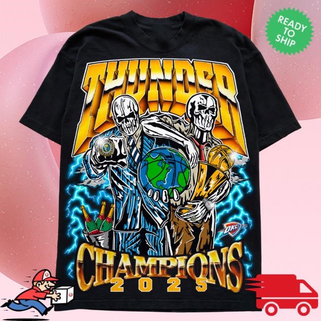 Thunder World Champs Tshirt - Blue | Warren Lotas Official NBA